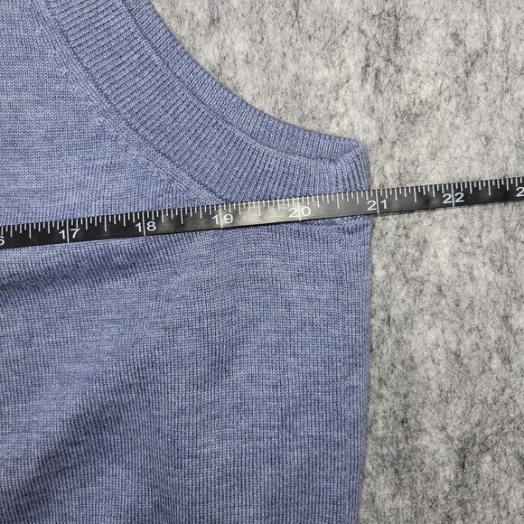 Brooks Brothers Sweater Vest Mens Size Medium Supima Cotton Blue Preppy Casual - Picture 7 of 7